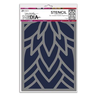 DINA WAKLEY STENCILS 9X6 - FLOWING PETALS