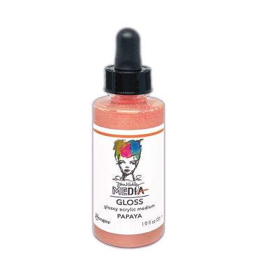 Dina Wakley Gloss 2oz Dropper Style - Papaya