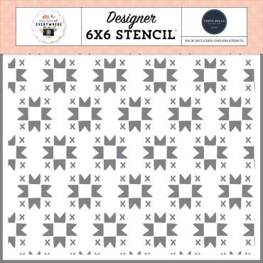 CARTA BELLA QUILTED PATTERN 6X6 STENCIL