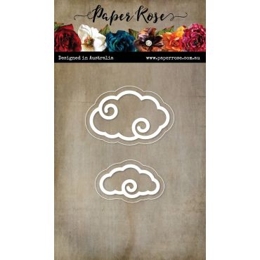 PAPER ROSE LAYERED CLOUD DOODLES MATRICE DE COUPE