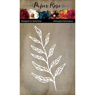 PAPER ROSE LARGE LEAF OUTLINE MATRICE DE COUPE