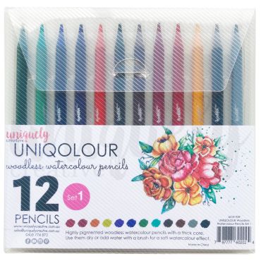 Uniquely UNIQOLOUR Woodless Watercolour Pencils - Set 1