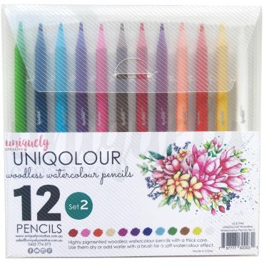Uniquely UNIQOLOUR Woodless Watercolour Pencils - Set 2