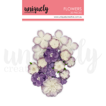 UNIQUELY FLEURS - DUSTY PURPLE