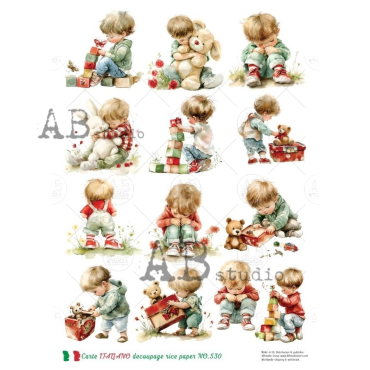 AB STUDIO Rice Paper Carte Italiano NO.530