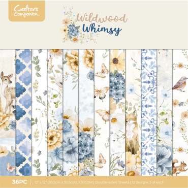 Crafter's Companion Wildwood Whimsy - Ensemble de papier 12