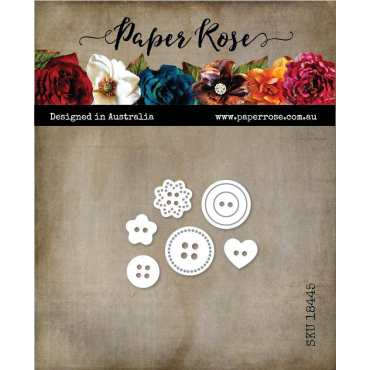Paper Rose Matrices de coupe - Lots of Buttons 18445