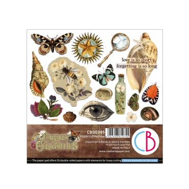 CIAO BELLA CABINET OF CURIOSITIES - ENSEMBLE PAPIER FUSSY CUT 6X6 24/PQT