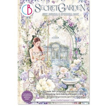 CIAO BELLA -  JUNK JOURNAL LIVRE EPHEMERE A4 32/PQT - SECRET GARDEN