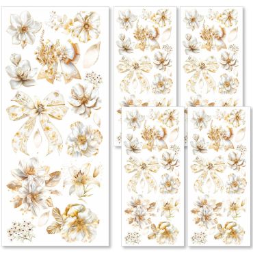 CIAO BELLA - FEUILLES ADHESIVES TRANSPARENTES BLESSING DAY, PAQUET DE 5