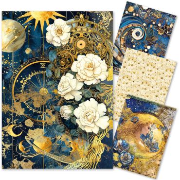 CIAO BELLA CELESTIAL - PAPIER DE RIZ A4 MIXTE 4/PKG