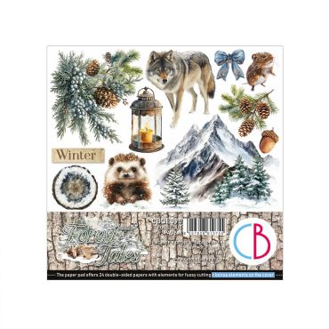 CIAO BELLA FOREST TALES ENSEMBLE FUSSY CUT 6X6 24/PQT