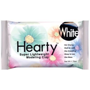 HEARTY SUPER LIGHTWEIGHT AIR-DRY CLAY 1.75 OZ BLANC