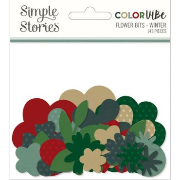 SIMPLE STORIES COLOR VIBE WINTER LAYERING FLOWERS