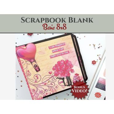 CRAFTREAT SCRAPBOOK BLANKS - BASIC 8X8 - COULEUR KRAFT