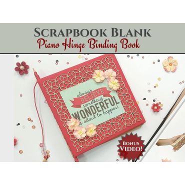 CRAFTREAT SCRAPBOOK BLANKS - PIANO HINGE BOOK - COULEUR KRAFT