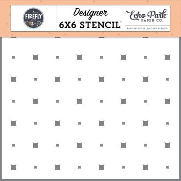 ECHO PARK PAPER FIREFLY STENCIL 6X6 - SPARKLE MORE SHINE BRIGHT