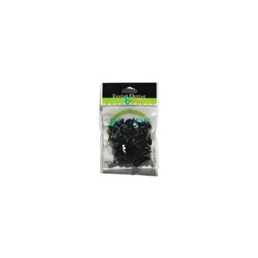 EYELET OUTLET ROUND BRADS 8MM 40/PQT - NOIR