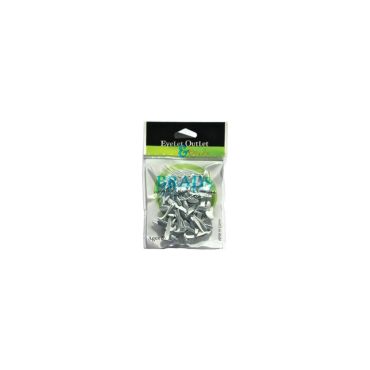 EYELET OUTLET ROUND BRADS 8MM 40/PQT - BLANC