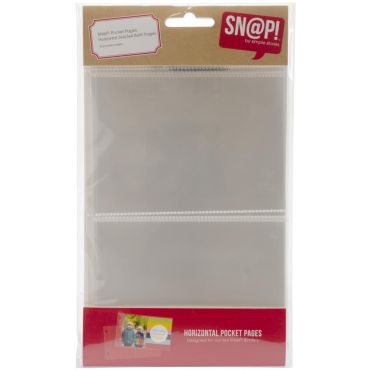 SIMPLE STORIES SN@P HORIZONTAL 3X4 POCKET PAGES