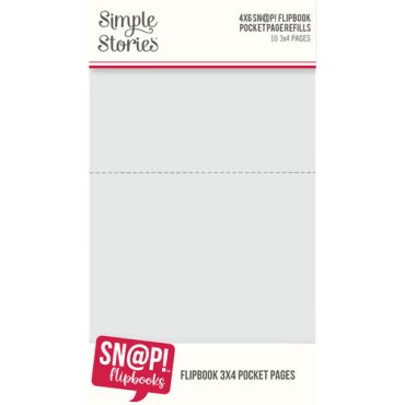 SIMPLE STORIES 4X6 SN@P POCKET PAGE REFILL 3X4