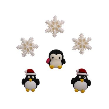 BUTTONS GALORE FLATBACKS EMBELLISSEMENTS - WINTER WADDLERS