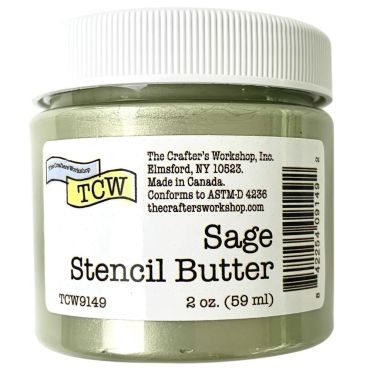TCW STENCIL BUTTER SAGE FRAME