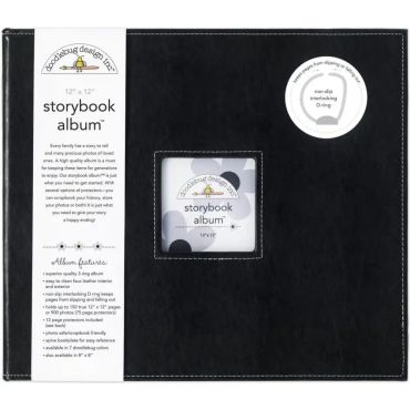 DOODLEBUG DESIGN BEETLE BLACK STORYBOOK 12X12 ALBUM