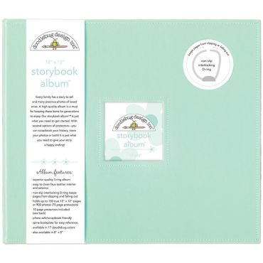 DOODLEBUG STORYBOOK D-RING ALBUM 12X12 MINT