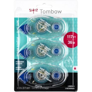 TOMBOW RUBAN ADHESIF PERMANENT RECHARGE 3PCS