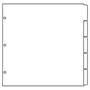 SCRAPRACK TABBED DIVIDERS