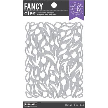 HERO ARTS TULIP PATTERN MATRICE DE COUPE
