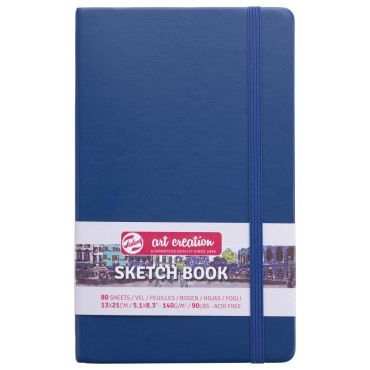 TALENS ART CREATION SKETCHBOOK 140G 5.1X8.3, NAVY BLUE, 80 FEUILLES