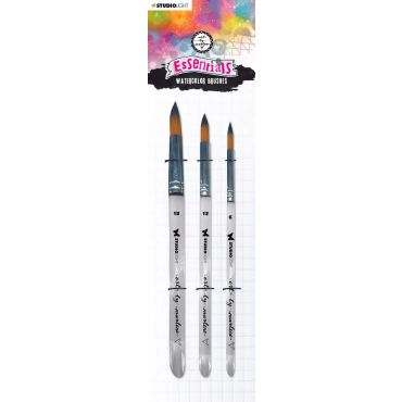 STUDIO LIGHT ESSENTIALS WATERCOLOR BRUSHES 3PCS