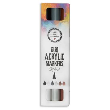 ABM Duo Acrylic Markers Browns Essentials 3 PC