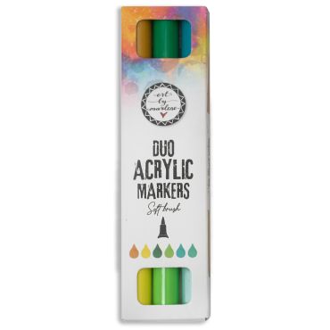 ABM Duo Acrylic Markers Greens Essentials 3 PC