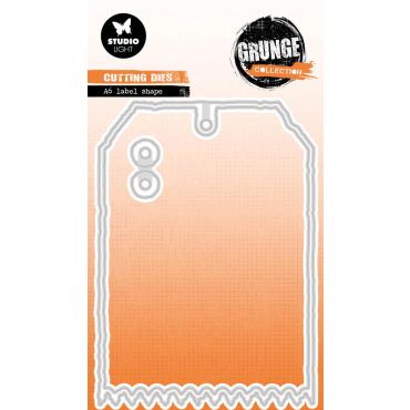 GR MATRICES DE COUPE A6 LABEL SHAPE GRUNGE COLLECTION 3 PC
