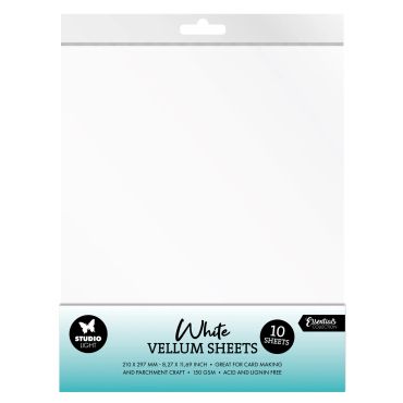 SL FEUILLES DE VELIN 150 GSM BLANC ESSENTIALS 10 FEUILLES