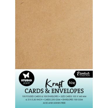 SL CARTES ET ENVELOPPES KRAFT A6 CONSUMABLES 20 PC