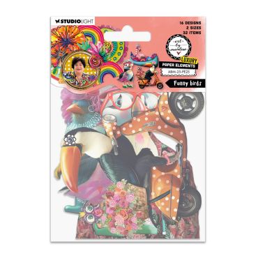 ABM ELEMENTS EN PAPIER GRAZY BIRDS - 32 PIECES