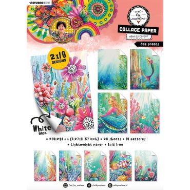 Art By Marlene Collage Paper Sea scenes 210x294x8mm 20 Sheets