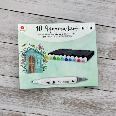 Deco Time Aquamarkers - Leafy Brights