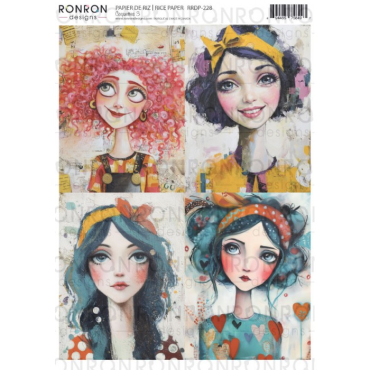 Ronron Designs Papier de Riz: Coquettes 3