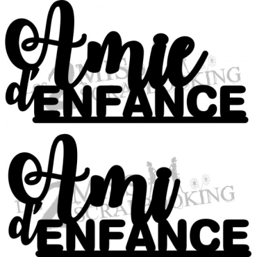 Les 2 Miss Scrapbooking Chipboard : Ami(e) D'enfance
