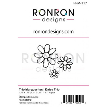 *À Venir* Ronron Designs Étampe De Mousse: Trio Marguerites