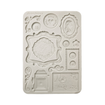 Stamperia Quiet Days Moule en silicone A5 - Plates