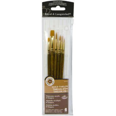 ROYAL & LANGNICKEL PINCEAUX GOLD TAKLON DETAIL 6/PQT