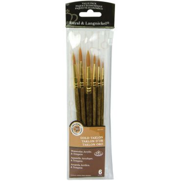 ROYAL BRUSH  PINCEAU AQUARELLE 6 PC