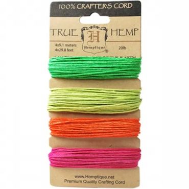 HEMPTIQUE NEON #20 HEMP CORD
