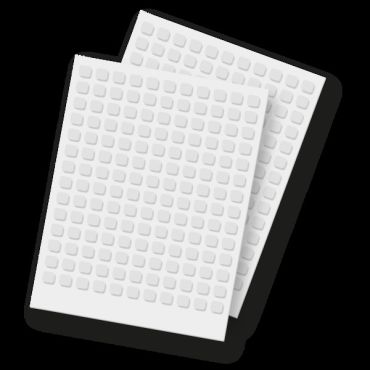 SCRAPBOOK ADHESIVES 3D FOAM CARRES BLANC